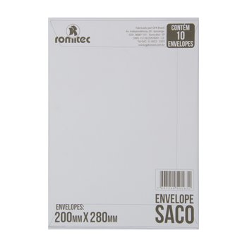 Envelope Saco Branco 200 mm x 280 mm 10 unidades | GPK