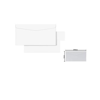 Envelope Ofício 114 x 229 mm Offset 10 unidades | Scrity