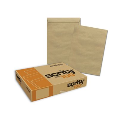Envelope Kraft Natural 370 mm x 470 mm 100 unidades 80 g | Scrity