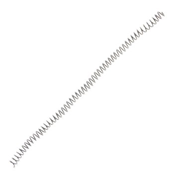 Espiral para Encadernação 12mm Preto Pacote com 50 unidades Plaspiral