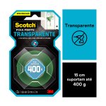 Fita Dupla Face Transparente 12 mm x 2 m | Scotch Fixa Forte 3M