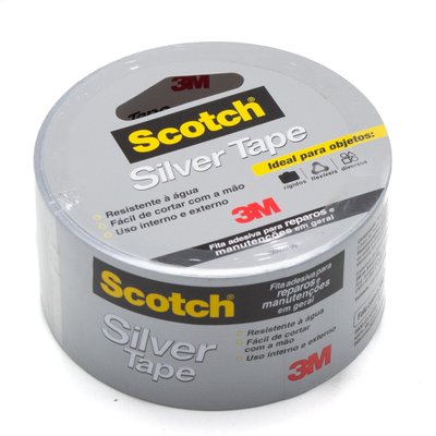 Fita Adesiva Silver Tape 45 mm x 5 metros | 3M Scotch 3939