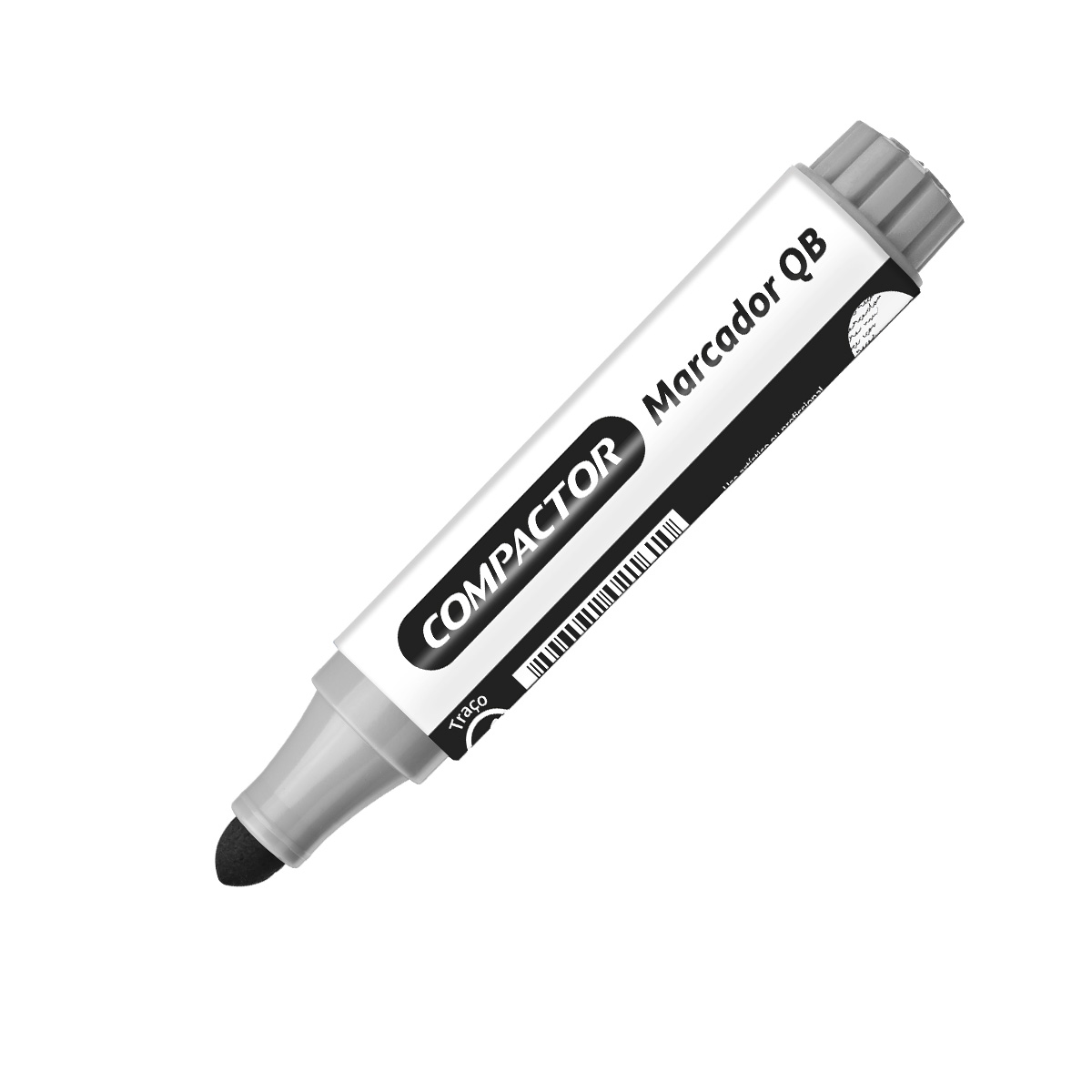 Marcador de Quadro Branco Preto Recarregável | Compactor