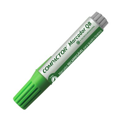 Marcador de Quadro Branco Verde Recarregável | Compactor
