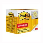 Post-it® 20 Blocos 38x50mm 100 Folhas Cada + 4 Blocos Grátis Amarelo 3M