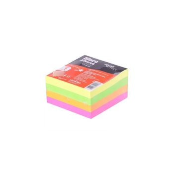 Bloco Adesivo Colorido 76 mm x 76 mm 100 folhas 4 Cores |  Leo e Leo