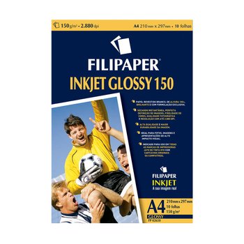 Papel A4 Glossy Fotográfico Filiperson 150g 10 folhas | Filipaper