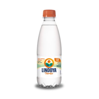 Água Mineral Com Gás 300 ml 12 unidades | Lindoya