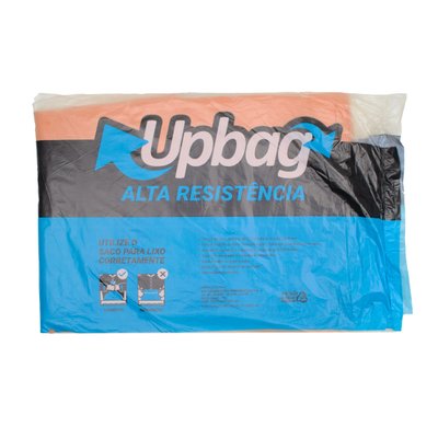 Saco de Lixo 30 L Laranja 50 unidades | UpBag