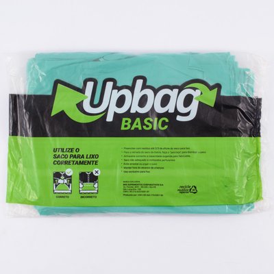 Saco de Lixo 30 L Verde 50 unidades | UpBag