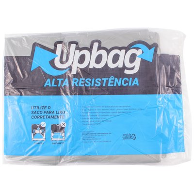 Saco de Lixo 50 L Cinza Super Reforçado 50 unidades | UpBag