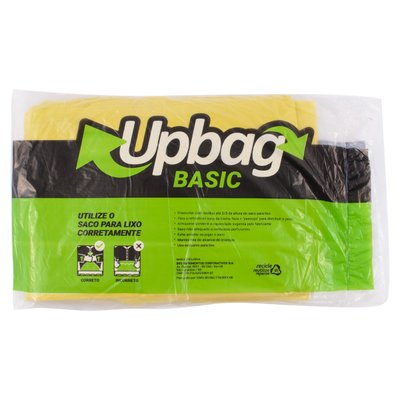 Saco de Lixo 50 L Amarelo 50 unidades | UpBag