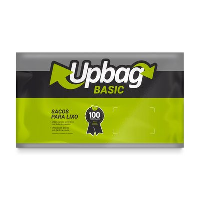 Saco de Lixo 50 L Cinza 50 unidades | UpBag