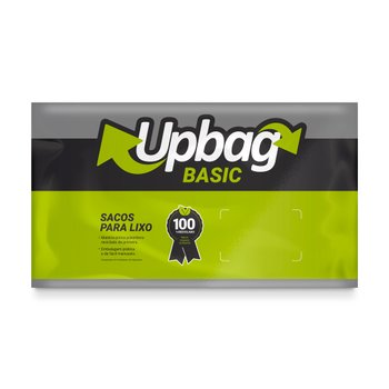 Saco de Lixo 110 L Cinza 50 unidades | UpBag