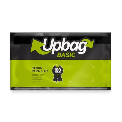 Saco de Lixo 110 L Preto 50 unidades | UpBag