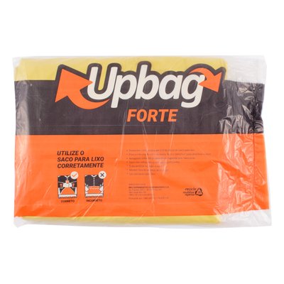 Saco de Lixo 110 L Amarelo Reforçado 50 unidades | UpBag