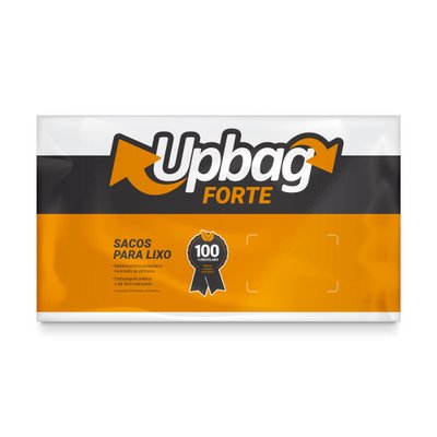 Saco de Lixo 110 L Branco Reforçado 50 unidades | UpBag