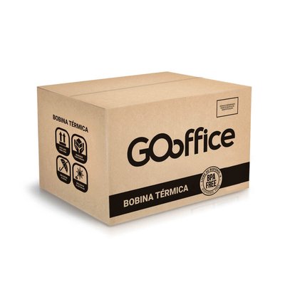 Bobina Térmica Go Office 76mmx365m caixa com 4 unidades