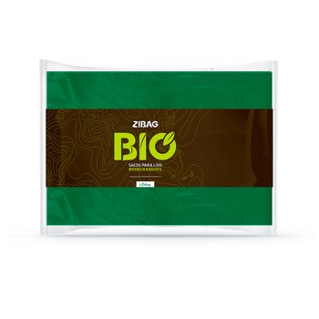 Saco de Lixo Biodegradável Verde 15L 50 sacos | Zibag Bio