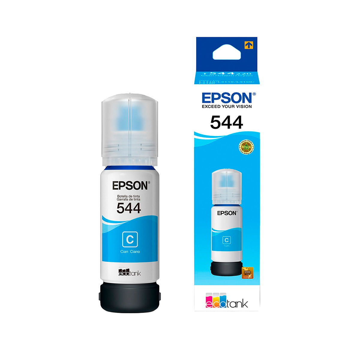 Garrafa de Tinta Epson T544 Ciano