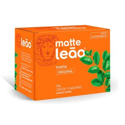 Chá Leão Matte Natural caixa com 15 unidades
