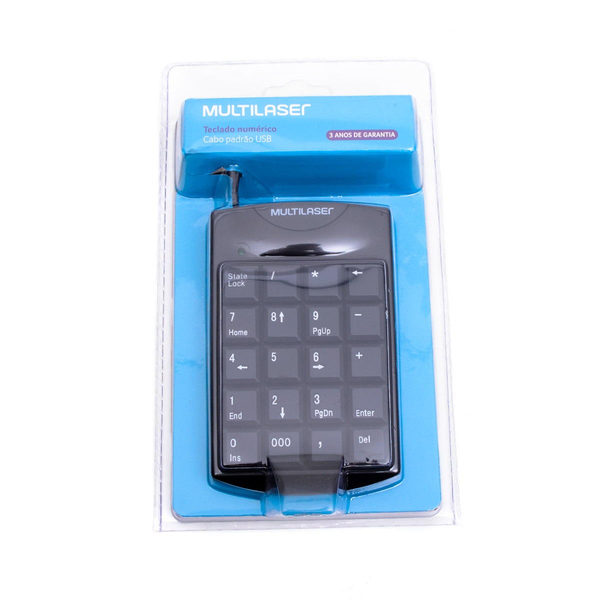 Teclado USB Multilaser TC229 Numérico Preto
