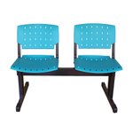 Cadeira Longarina Stiloflex 2 Lugares Verde