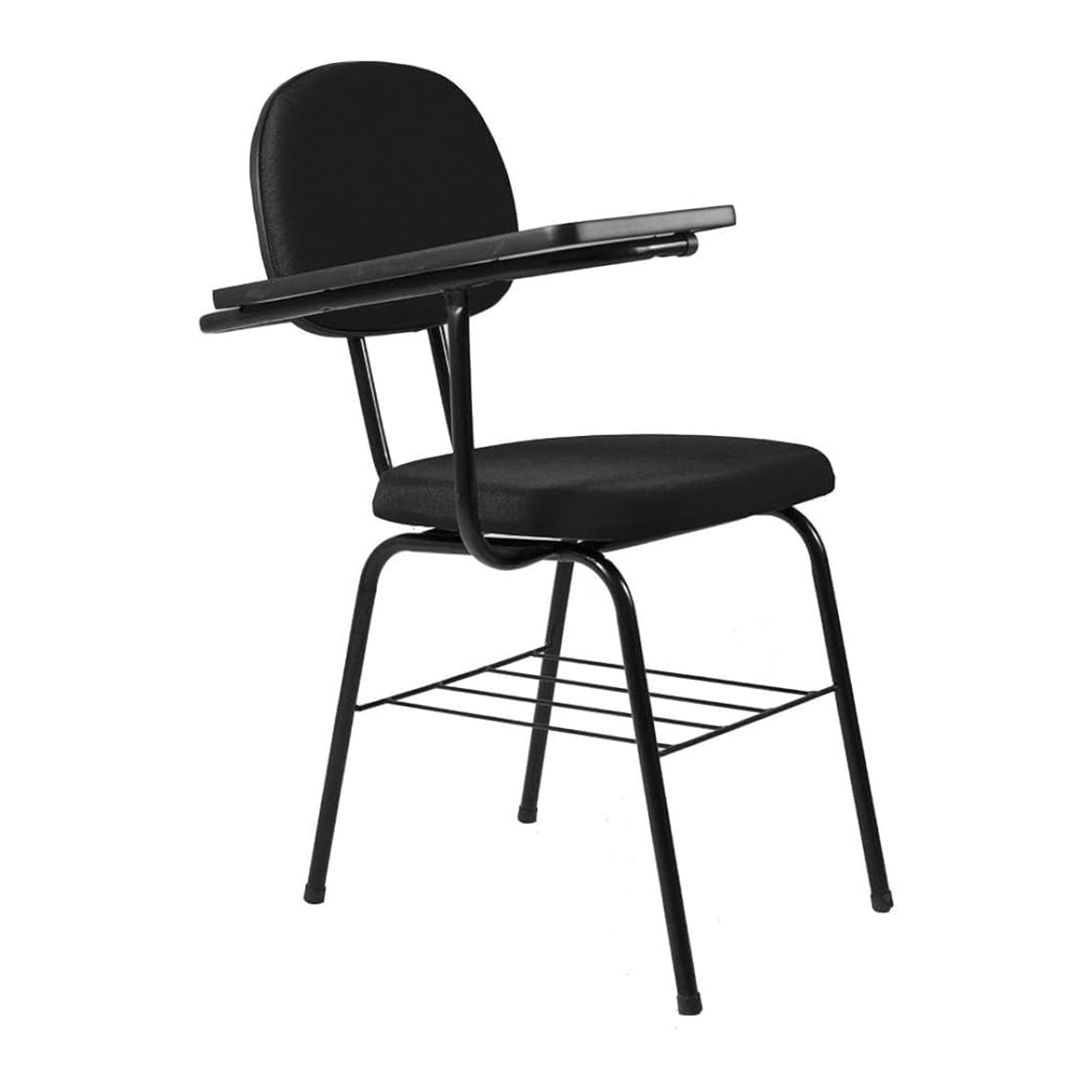 Cadeira Universitária Estofada Preta