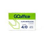 Clips Galvanizado 4/0 Fio 1,00mm Leve Go Office Cx c/50unid