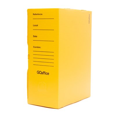 Arquivo Morto Amarelo 350 mm x 135 mm x 245 mm 10 unidades | Go Office