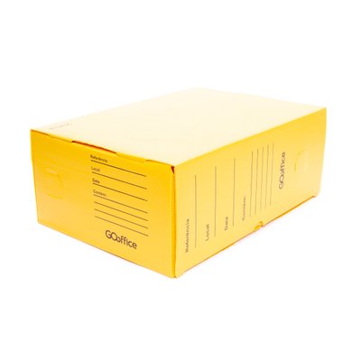 Arquivo Morto Amarelo 350 mm x 135 mm x 245 mm 10 unidades | Go Office