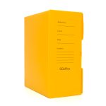 Arquivo Morto Plástico Amarelo 380 x 175 x 300 mm 10 unidades | Go Office