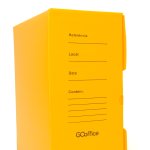 Arquivo Morto Plástico Amarelo 380 x 175 x 300 mm 10 unidades | Go Office