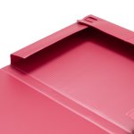 Pasta Aba e Elástico Metade Ofício (18,3x24,5cm) 20mm Vermelho | Go Office