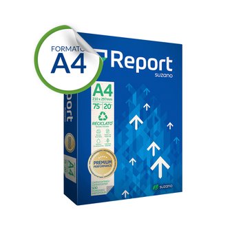 Papel A4 Reciclado 75 g 210 x 297 mm 500 folhas | Report