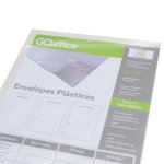 Saco Plást A4 2 Furos 0,12mm 230x310mm Go Office 100 unid
