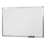 Quadro Branco Não Magnético Moldura Alumínio 150 x 120 cm | Go Office