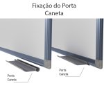 Quadro Branco Não Magnético Moldura Alumínio 150 x 120 cm | Go Office