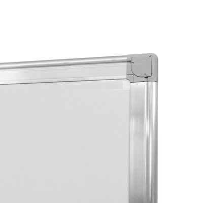 Quadro Branco Não Magnético Moldura Alumínio 120 x 90 cm | Go Office