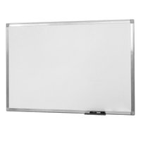 Quadro Branco Sup. Fórmica Lisa Não Magnético Moldura Alumínio 90 x 60 cm | Go Office