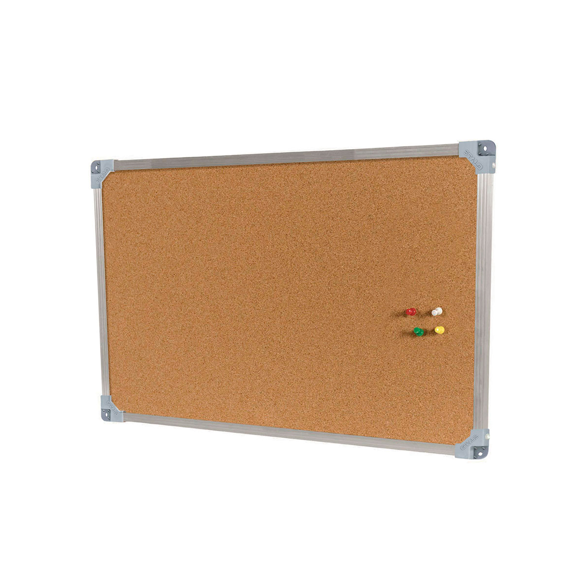 Quadro Cortiça Moldura Alumínio 120 cm x 90 cm | Go Office