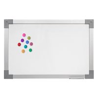 Quadro Branco Magnético Moldura Alumínio 60 x 40 cm | Go Office