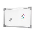 Quadro Branco Magnético Moldura Alumínio 60 x 40 cm | Go Office