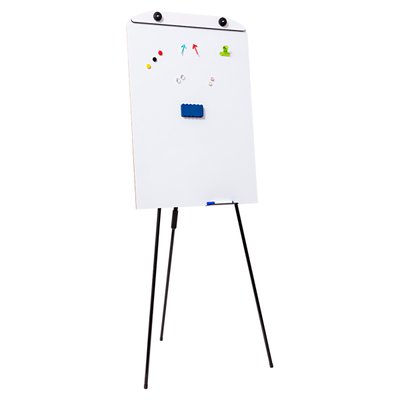 Flip Chart Magnético Dobrável Quadro Branco 90 cm x 67 cm | Go Office