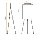 Flip Chart Magnético Dobrável Quadro Branco 90 cm x 67 cm | Go Office