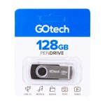 Pen Drive 128GB 2.0 Go Tech PD128G Preto