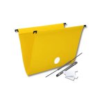 Pasta Suspensa Amarelo com grampo 6 unidades | Delloplus