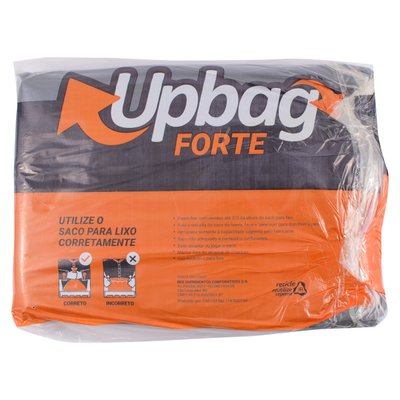 Saco de Lixo 300 L Preto Reforçado 50 unidades | UpBag