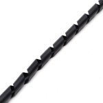 Organizador de Cabos e fios 12mm x 1,5m Preto 1un