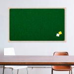 Quadro Feltro 100 cm x 80 cm Moldura Madeira | Go Office